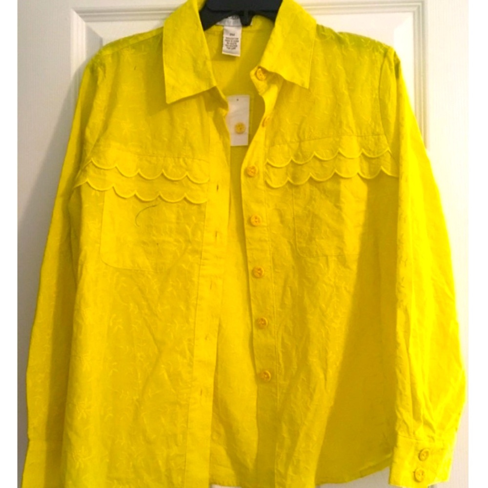 Draper’s & Damon’s cotton Shirt bright yellow